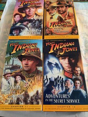 3 young indiana jones and one indiana jones the last crusade  vhs